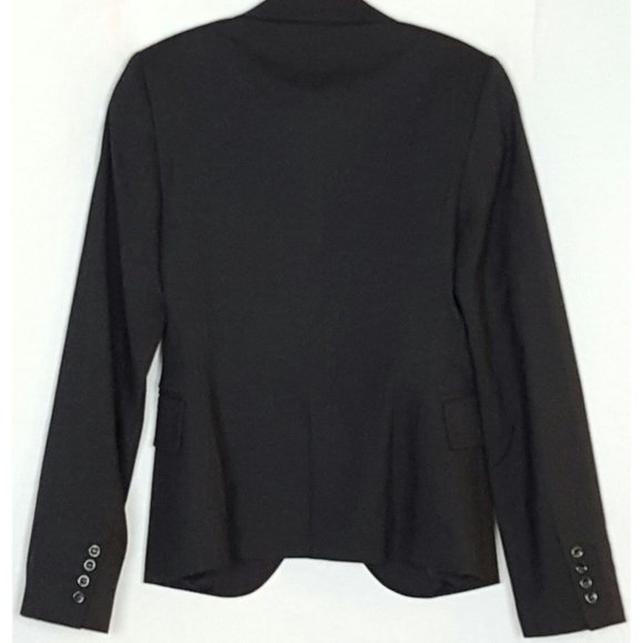 SISLEY womens one button two pocket dark gray professional blazer sz 6 sz 40‎ - Picture 2 of 3